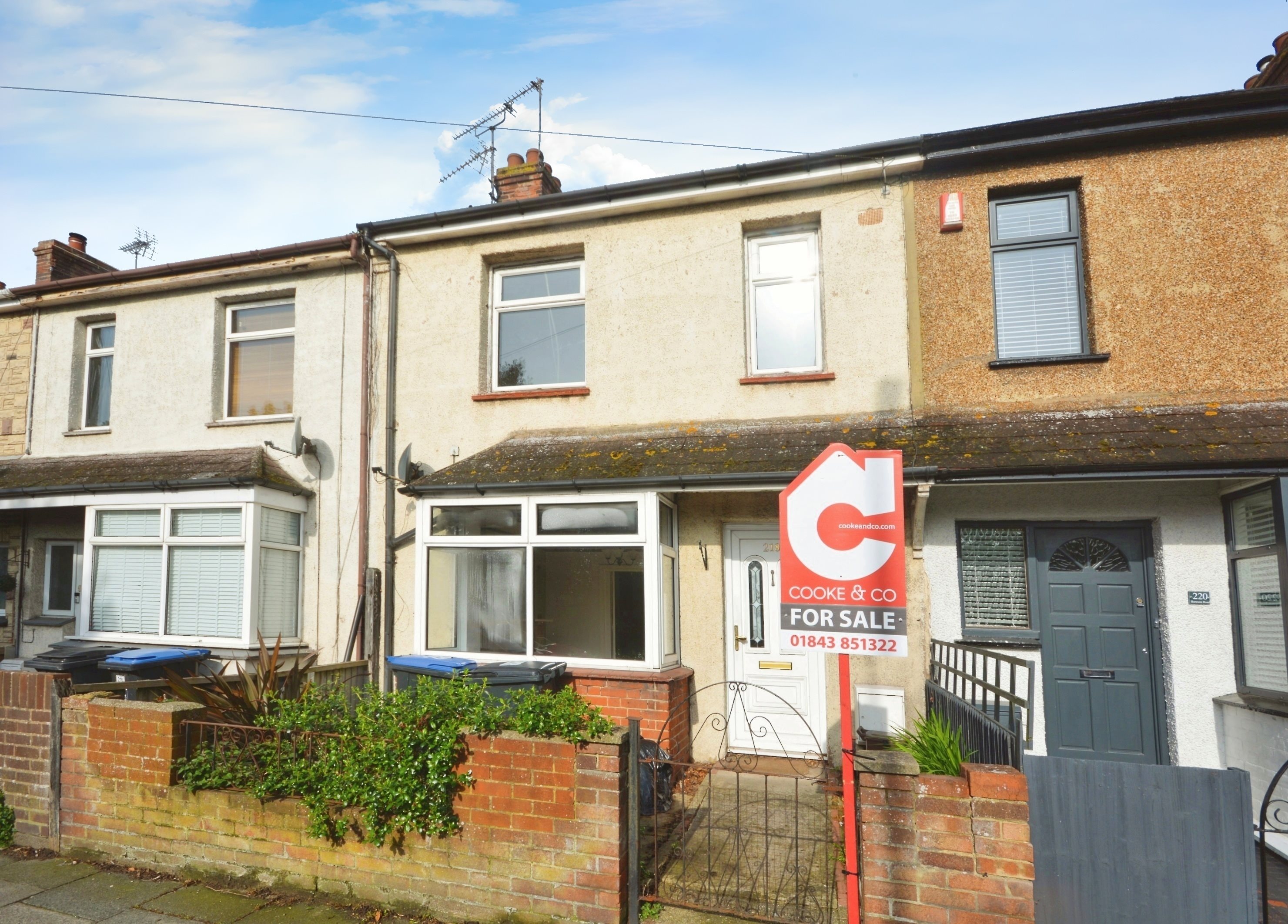 3 Bedroom Terraced House For Sale At Hereson Road Ramsgate Kent £